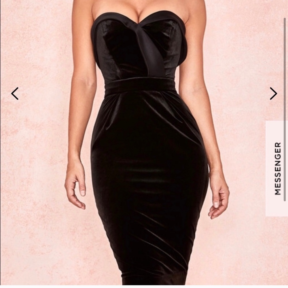 House of CB velvet dress
